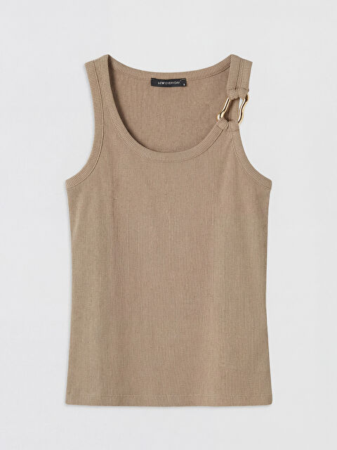 LCW EVERYDAY U Yaka Metal Aplikeli Kadın Atlet