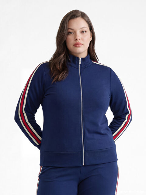 LCWAIKIKI Classic High Neck Soft Touch Women's Zippered Sweatshirt - S6MU62Z8-K7T