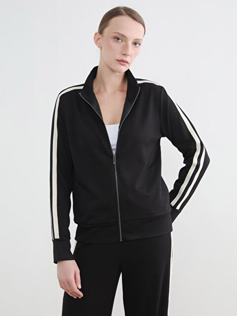 LCWAIKIKI Classic Dik Yaka Soft Touch Kadın Fermuarlı Sweatshirt