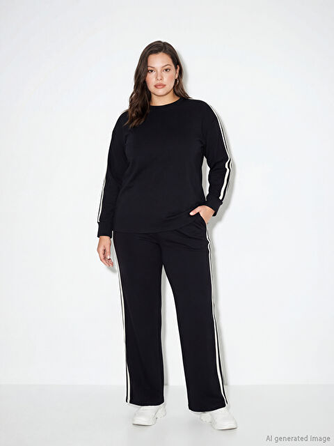 LCWAIKIKI Classic Beli Lastikli Soft Touch Kadın Eşofman Altı - S6MU65Z8-CVL