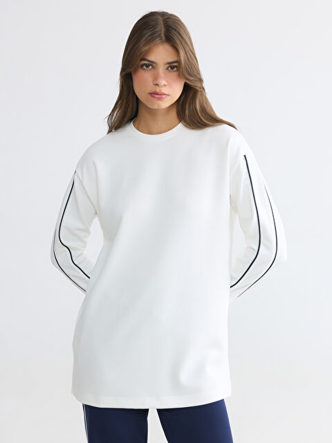 LCW EVERYDAY Bisiklet Yaka Soft Touch Kadın Sweatshirt