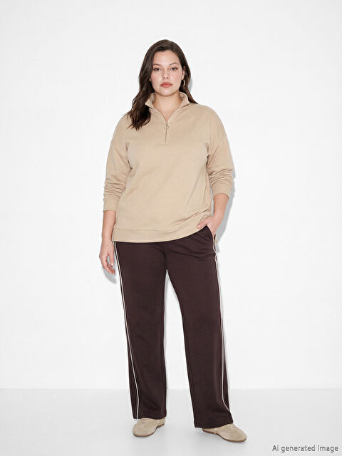 LCW EVERYDAY Beli Lastikli Soft Touch Kadın Eşofman Altı