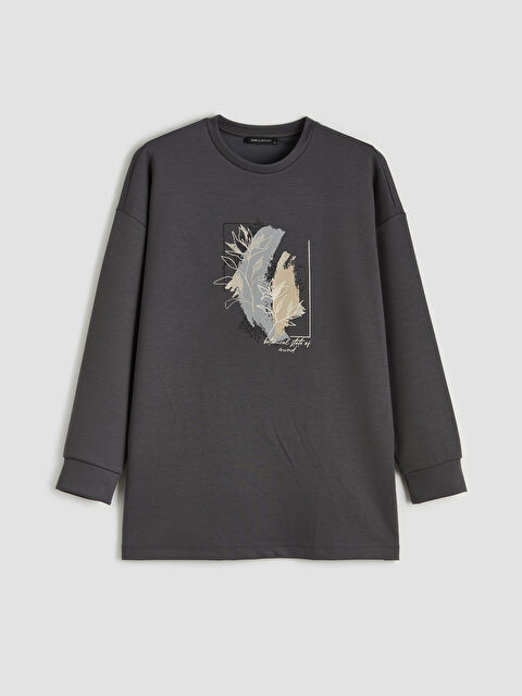 LCWAIKIKI Classic Soft Touch Oversize Kadın Tişört - S6MV03Z8-HLC