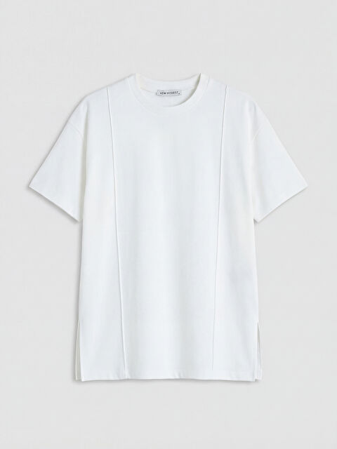 LCW Modest Bisiklet Yaka Kadın Tişört - S6MV11Z8-R9J