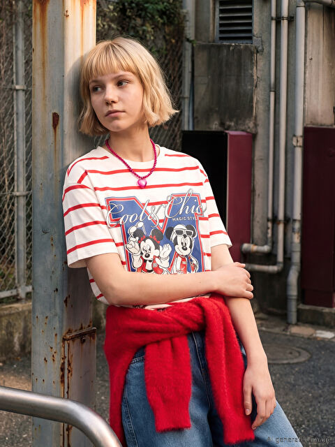 LCW Kids Minnie Mouse Baskılı Kız Çocuk Tişört - S6MV57Z4-SZ5