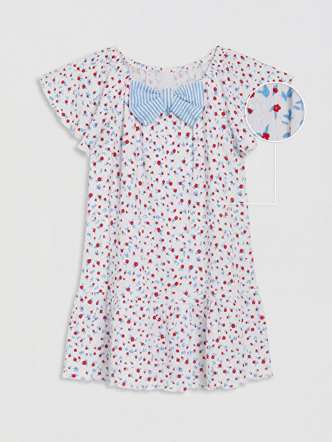 LCW Kids Fiyonklu Kız Çocuk Krinkle Elbise