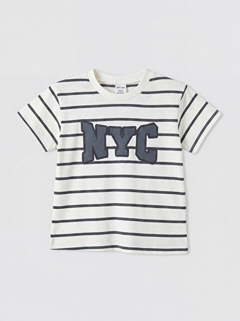 LCW baby NYC Nakışlı Erkek Bebek Tişört