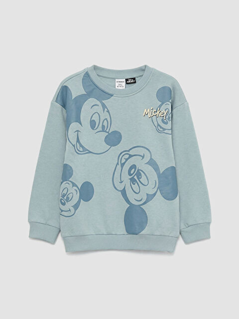 LCW Kids Mickey Mouse Baskılı Erkek Çocuk Sweatshirt - S6MY05Z1-GD2
