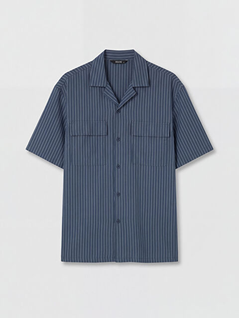 XSIDE Loose Fit Çizgili Erkek Gömlek