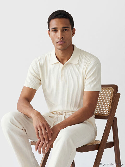 LCW Vision Polo Yaka Erkek Triko Tişört