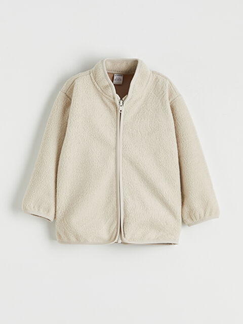 LCW Kids Bisiklet Yaka Kız Çocuk Fermuarlı Sweatshirt - S6N143Z1-FPK