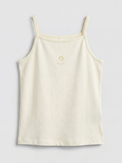 LCW Kids Baskılı İp Askılı Kız Çocuk Atlet - S6N167Z1-FQQ