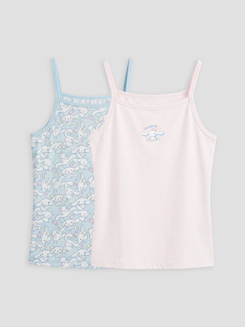 LCW Kids Cinnamoroll Baskılı İp Askılı Kız Çocuk Atlet 2'li - S6N172Z1-LQQ
