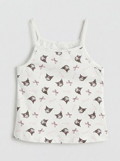 LCW Kids İp Askılı Kuromi Baskılı Kız Çocuk Atlet