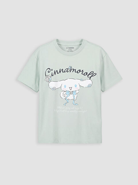 LCW Kids Bisiklet Yaka Cinnamoroll Baskılı Kız Çocuk Tişört - S6N282Z4-GA4