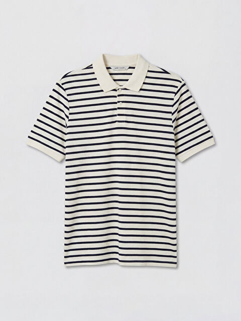 LCW Vision Polo Yaka Çizgili Erkek Tişört
