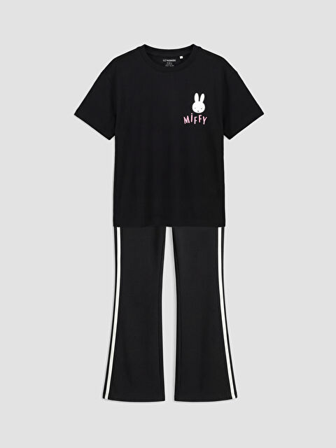 LCW Kids Miffy Baskılı Kız Çocuk Tişört ve Tayt - S6N331Z4-CVL