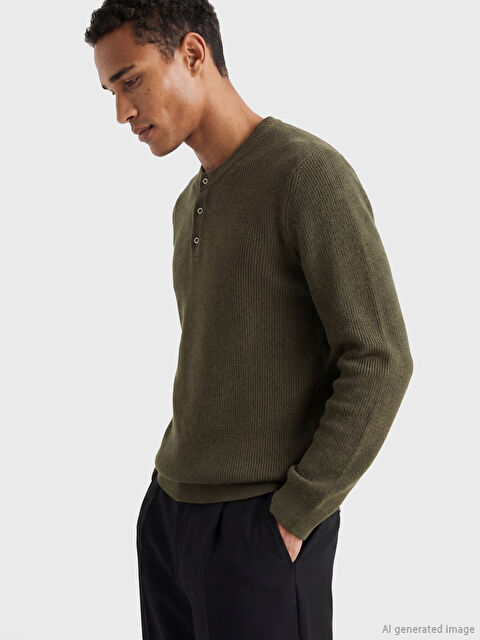 LCW Vision Bisiklet Yaka Erkek Triko Kazak