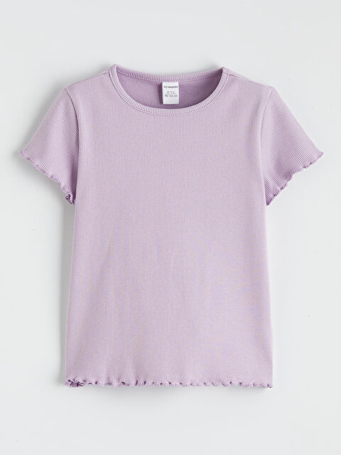 LCW ECO Bisiklet Yaka Kız Çocuk Tişört - S6N333Z1-YX9