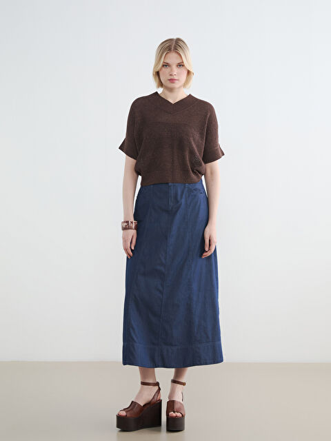 LCW Grace Beli Lastikli A Kesim Jean Etek