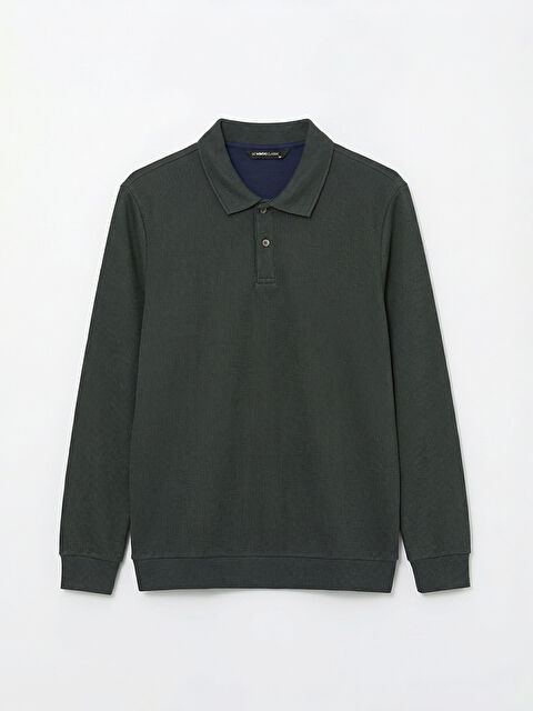 LCWAIKIKI Classic Polo Yaka Erkek Sweatshirt - S6N450Z8-DLU