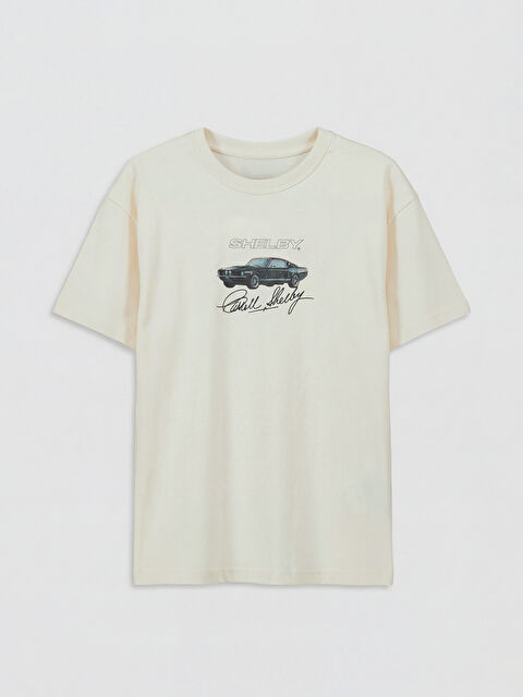 LCW Kids Bisiklet Yaka Shelby Lisanslı Erkek Çocuk Tişört