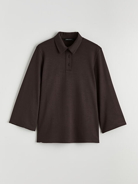 LCW Modest Soft Touch Oversize Kadın Sweatshirt Tunik - S6N637Z8-HMK