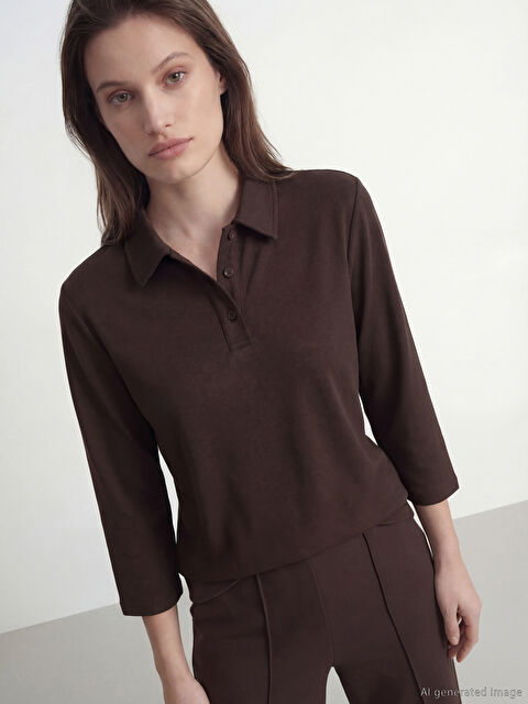 LCW Modest Soft Touch Oversize Kadın Sweatshirt Tunik - S6N637Z8-HMK