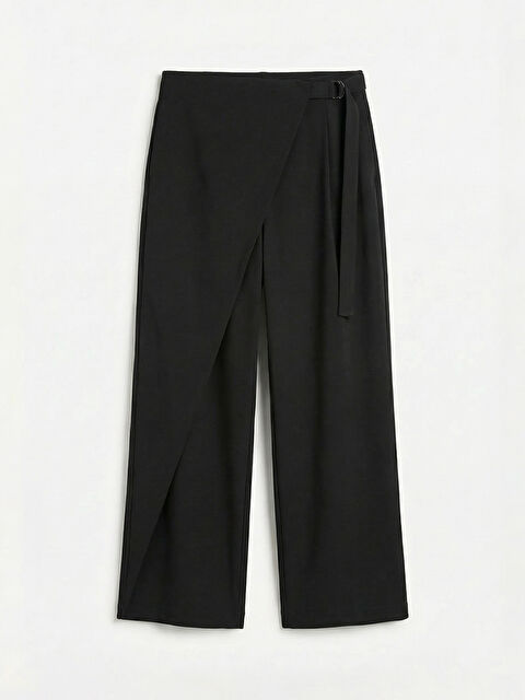 LCW Vision Beli Kemerli Geniş Paça Kadın Pantolon - S6N680Z8-CVL