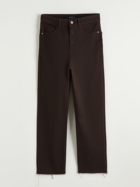 LCW Comfort Yüksek Bel Straight Fit Kadın Jean Pantolon - S6N701Z8-HCN