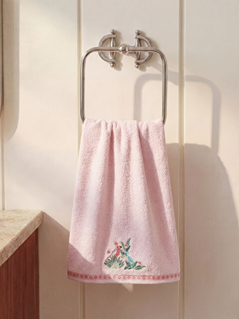 LCW HOME Nakışlı Pamuklu Yüz Havlusu 50x80 cm