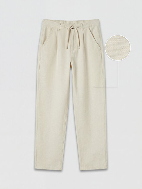 LCW Kids Erkek Çocuk Keten Karışımlı Pantolon