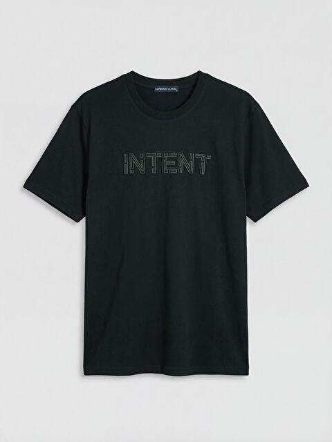 LCWAIKIKI Classic تي شيرت جيرسي مطبوع برقبة مستديرة للرجال