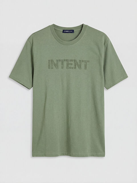 LCWAIKIKI Classic تي شيرت جيرسي مطبوع برقبة مستديرة للرجال