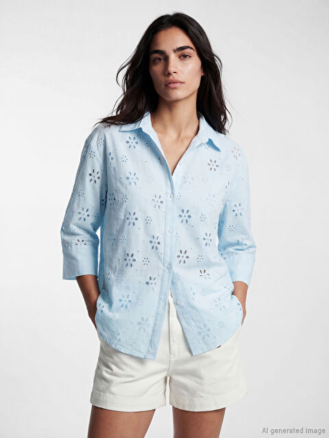 LCW Vision Open-Knit Women's Shirt
