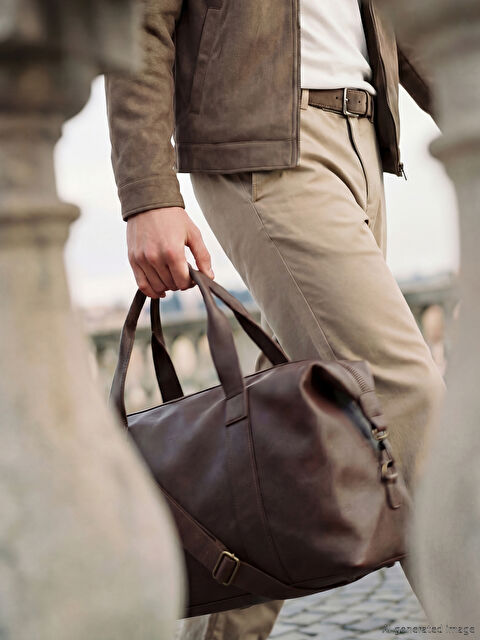 LCW ACCESSORIES Deri Görünümlü Erkek Seyahat Çantası	 - S6N814Z8-HDN