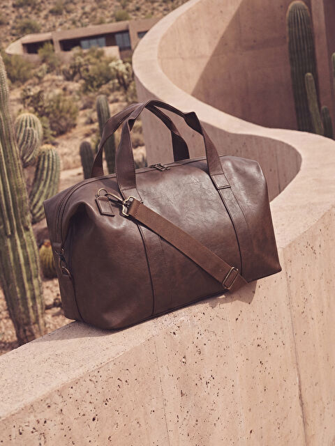 LCW ACCESSORIES Deri Görünümlü Erkek Seyahat Çantası	