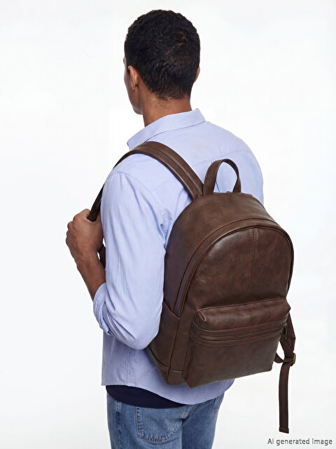 LCW ACCESSORIES Deri Görünümlü Erkek Sırt Çantası - S6N815Z8-YKY