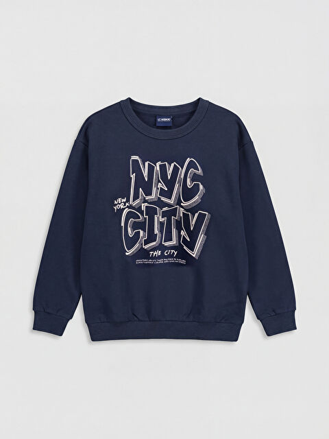 LCW Kids Boy NAVY Sweatshirt - S6N820Z4-HRC