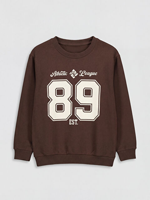 LCW Kids Boy BROWN Sweatshirt - S6N822Z4-R39