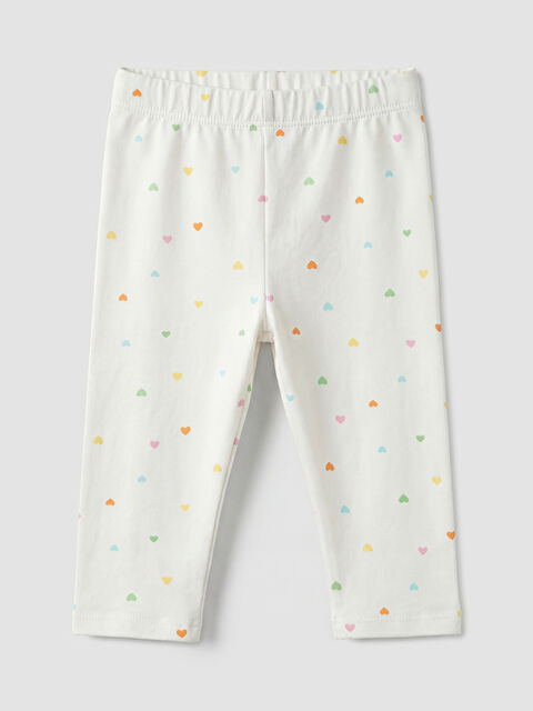 LCW baby Kalp Baskılı Kız Çocuk Tayt - S6N914Z1-LRA