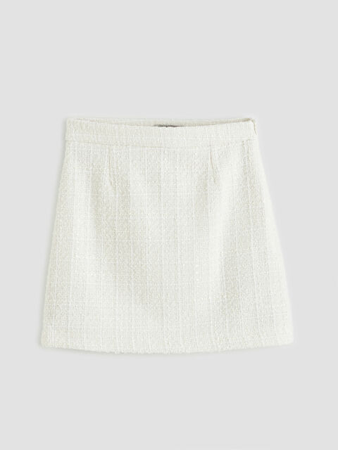 XSIDE Beli Fermuarlı Tüvit Mini Etek - S6N937Z8-R9J