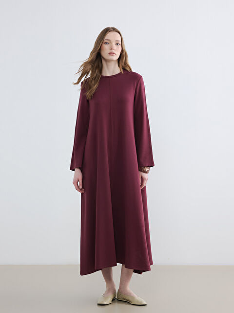 LCW Modest Bisiklet Yaka A Kesin Elbise