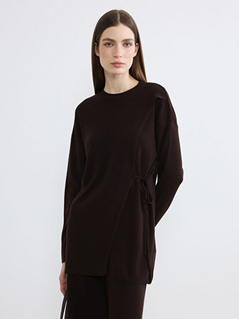 LCW Modest Bisiklet Yaka Kadın Triko Tunik - S6NA71Z8-HFE