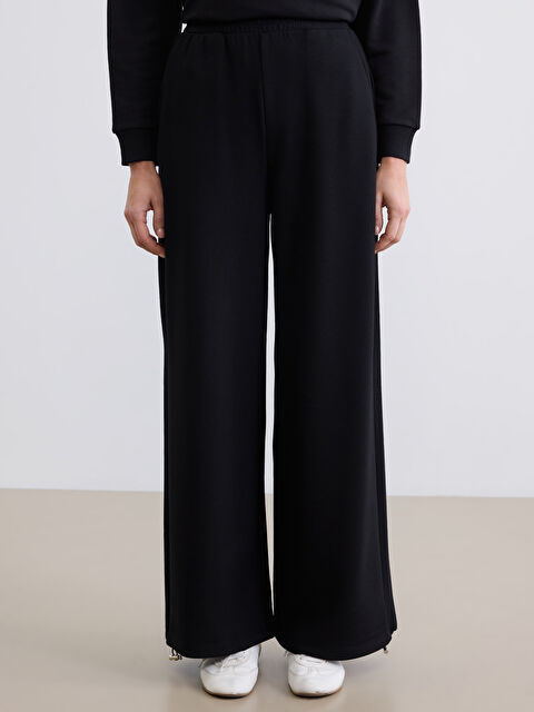 LCWAIKIKI Classic Geniş Paça Soft Touch Kadın Eşofman Altı