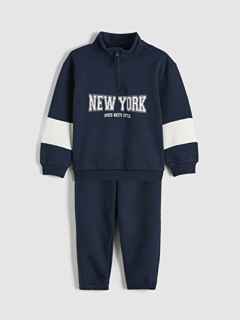 LCW Kids NYC Baskılı Erkek Çocuk Eşofman Takımı - S6NA84Z1-HNG