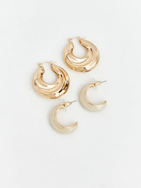 LCW ACCESSORIES Damla Figürlü Kadın Küpe Seti 2'li	 - S6NB29Z8-J5T