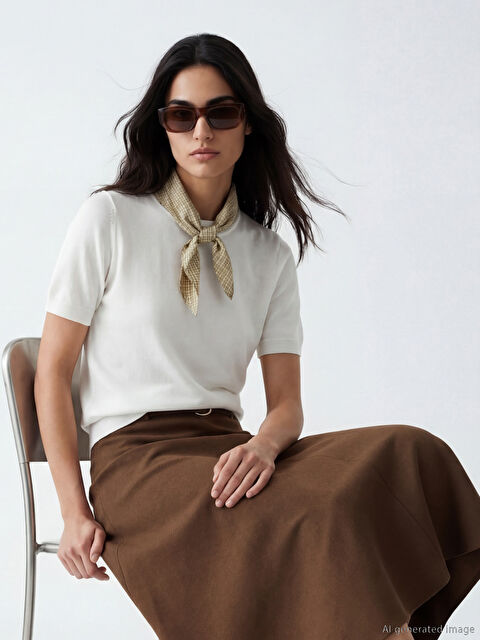 LCW Vision Woman WHITE Sweater