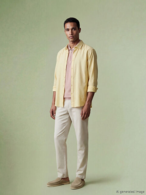 SOUTHBLUE Standart Kalıp Erkek Gabardin Pantolon