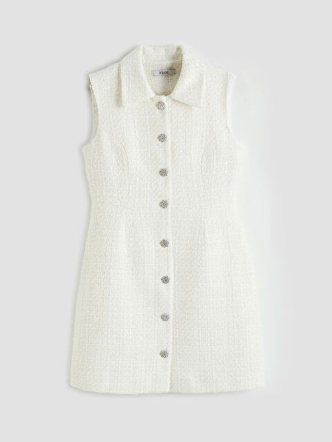 XSIDE Tüvit Mini Gömlek Elbise - S6NB56Z8-R9J